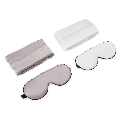silk pillowcase and silk eye mask set