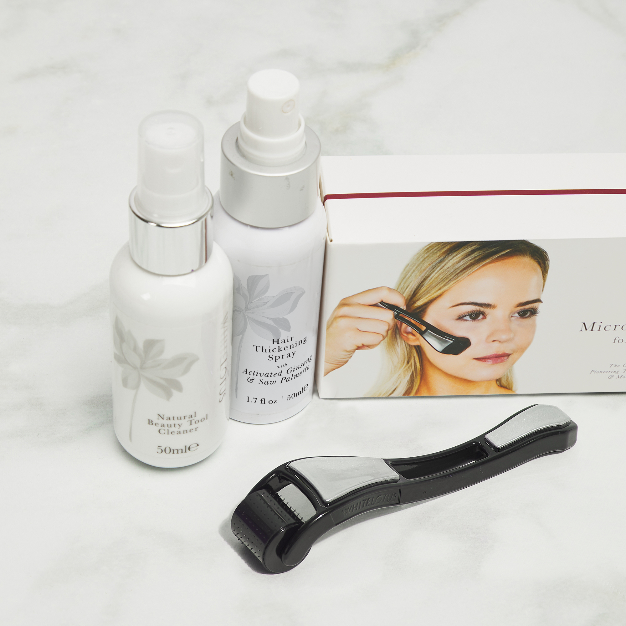 Kit de Microneedling Capillaire 0,15 mm | Système Complet de Traitement du Cuir Chevelu | Spray de Restauration Capillaire