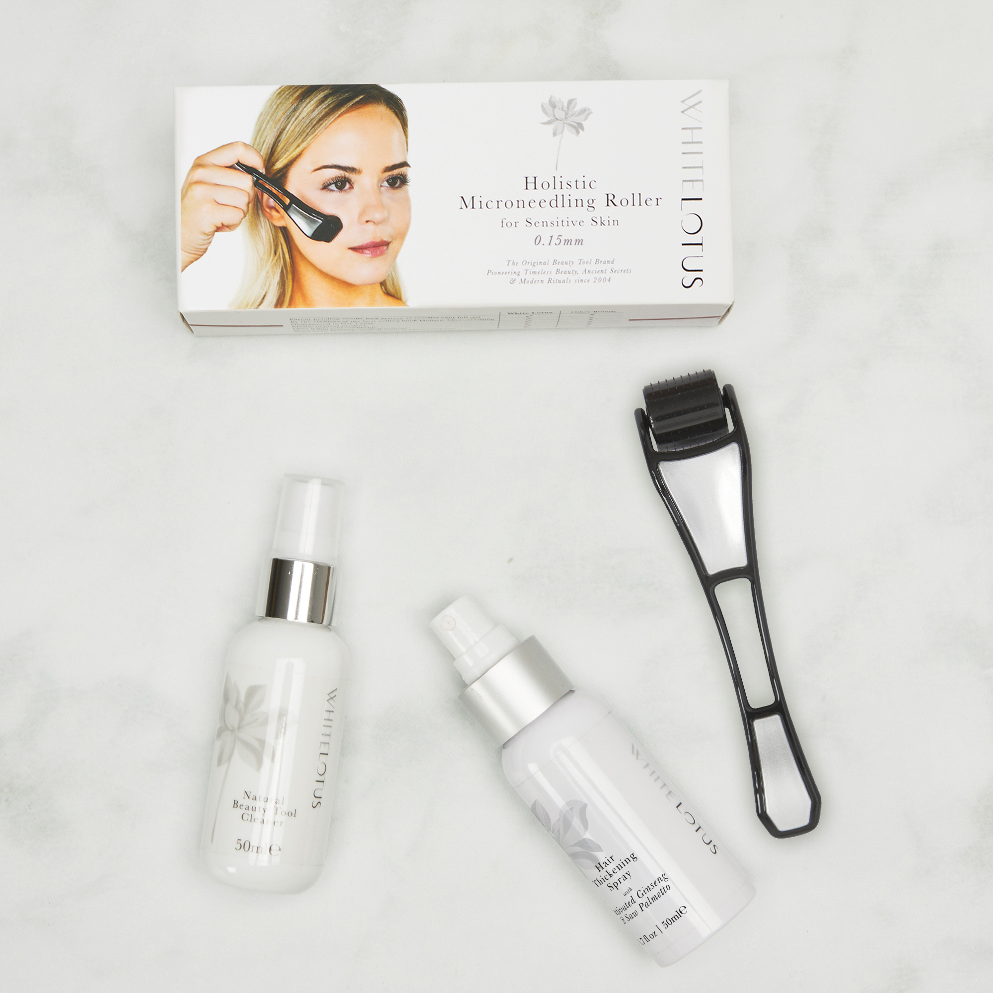 Kit de Microneedling Capillaire 0,15 mm | Système Complet de Traitement du Cuir Chevelu | Spray de Restauration Capillaire