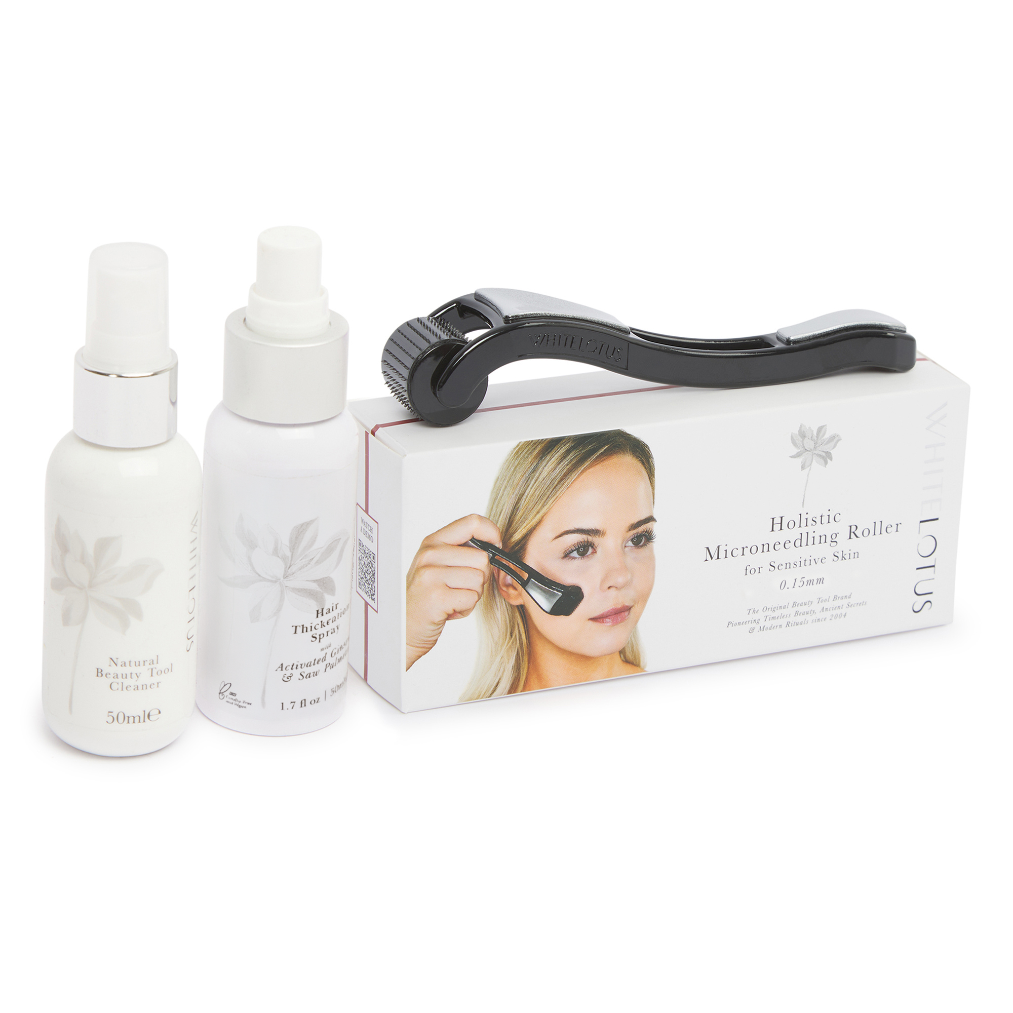 Kit de Microneedling Capillaire 0,15 mm | Système Complet de Traitement du Cuir Chevelu | Spray de Restauration Capillaire