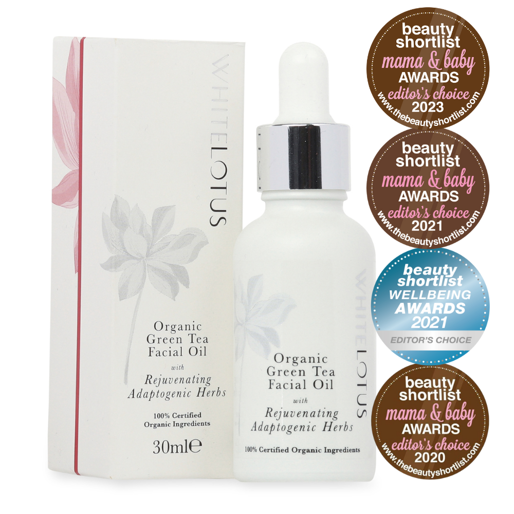 Suero Facial de Cristal Activado y Paquete de Aceite Facial de Té Verde Orgánico