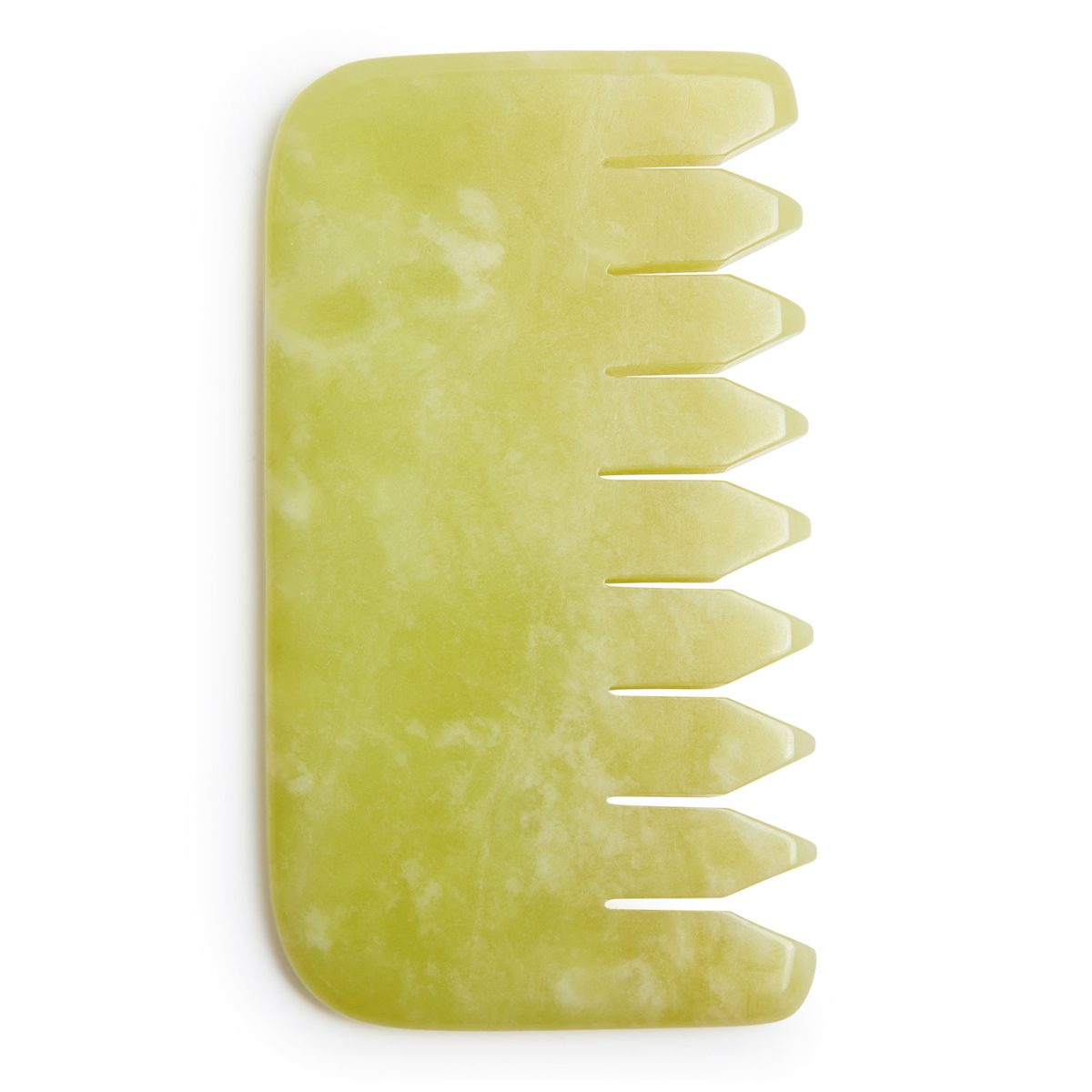 Peine de Cristal de Jade - Cristal Natural Libre de Químicos en una Caja Forrada de Seda de Firma