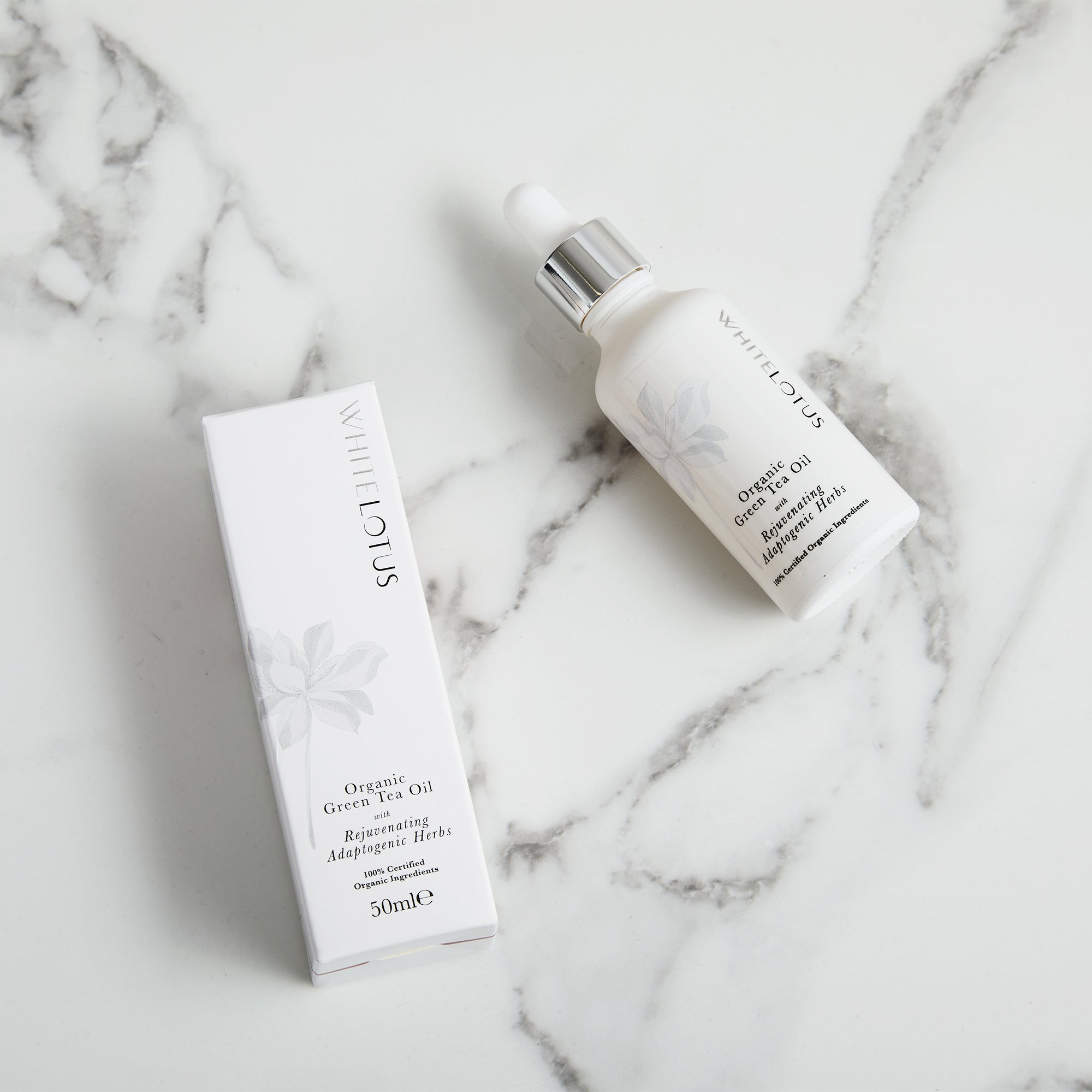 Suero Facial de Cristal Activado y Paquete de Aceite Facial de Té Verde Orgánico