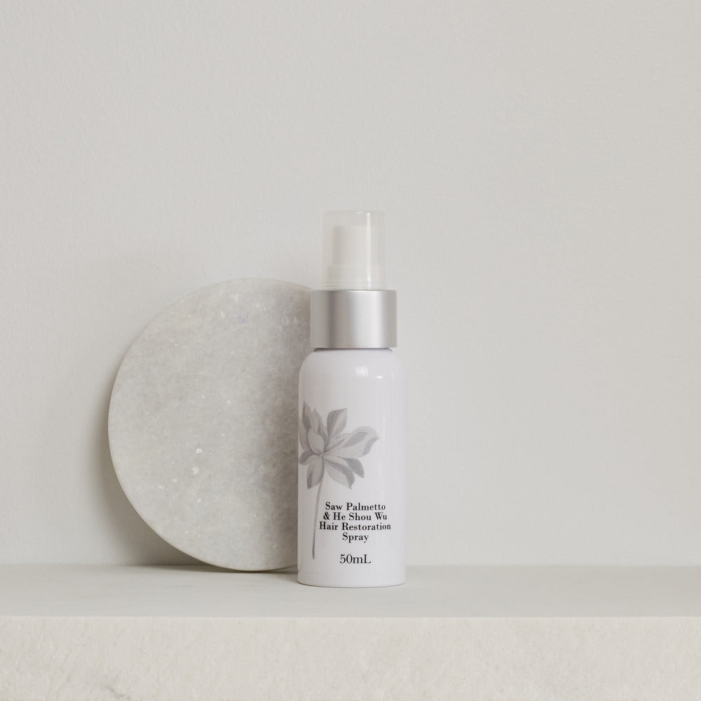 Spray para la pérdida de cabello de Saw Palmetto y He Shou Wu 50mL