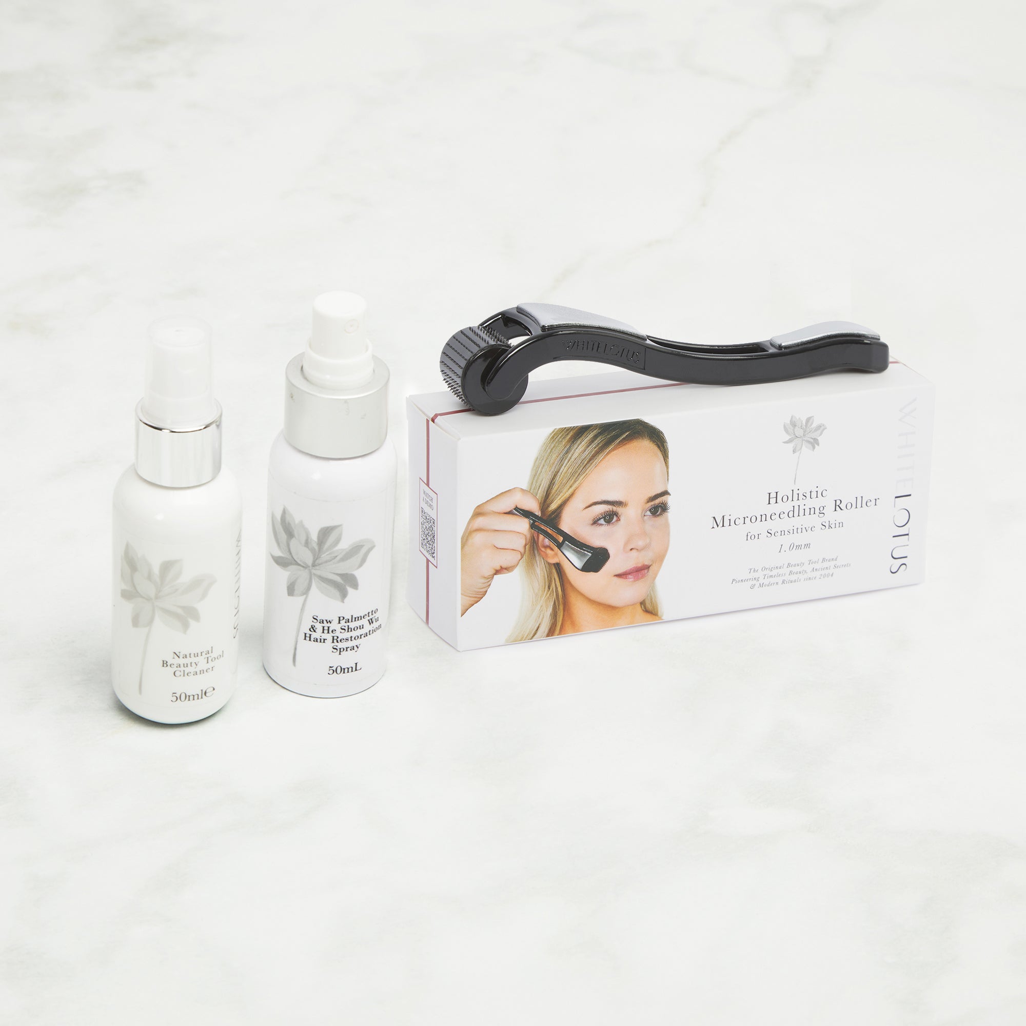 Sensitive Skin Dermaroller Kit 0.15mm | Complete Microneedling Set | Natural Beauty Cleaner