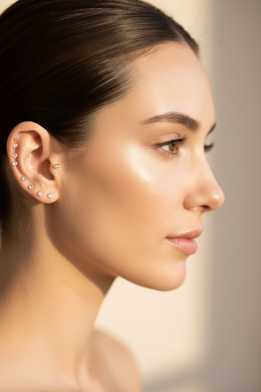 SWAROVSKI Crystal Ear Seeds – 5 Element TCM Ear Acupressure Set (20 Seeds) US