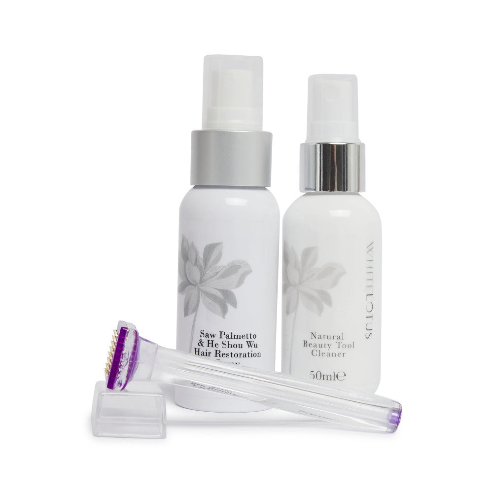 A photo of a hair loss kit for skin needling