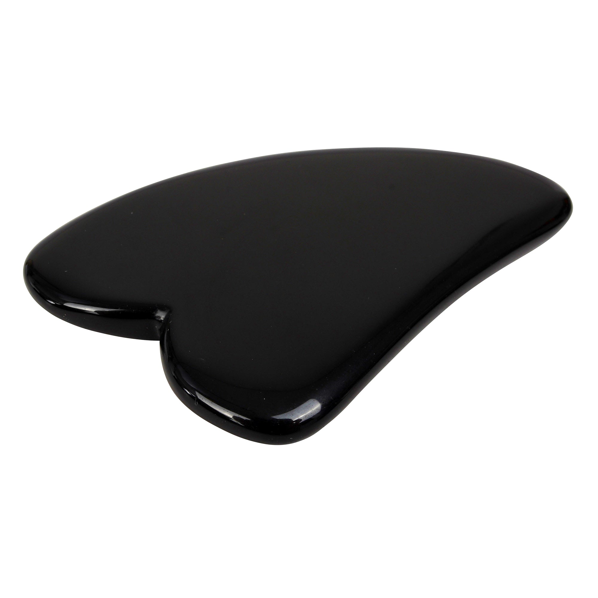 Gua Sha en Tourmaline - Cristal Naturel Sans Produits Chimiques dans une Boîte Doublée de Soie Signature
