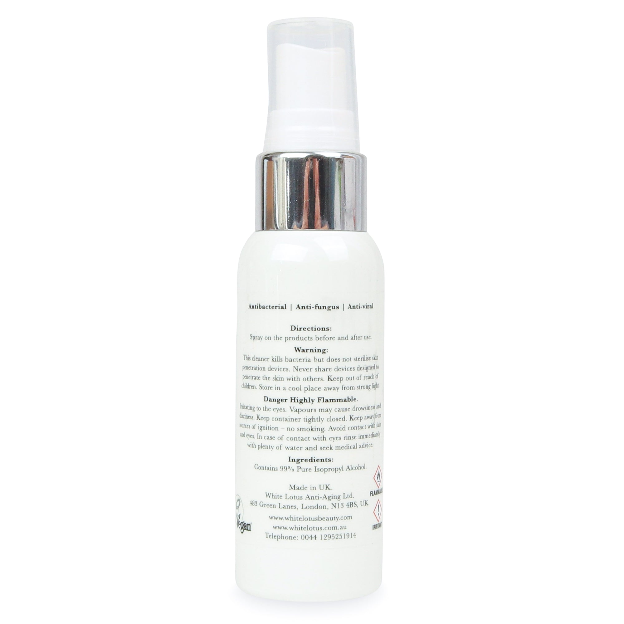 Schönheitswerkzeugreiniger Antibakterielles Isopropylalkohol Spray 50ml