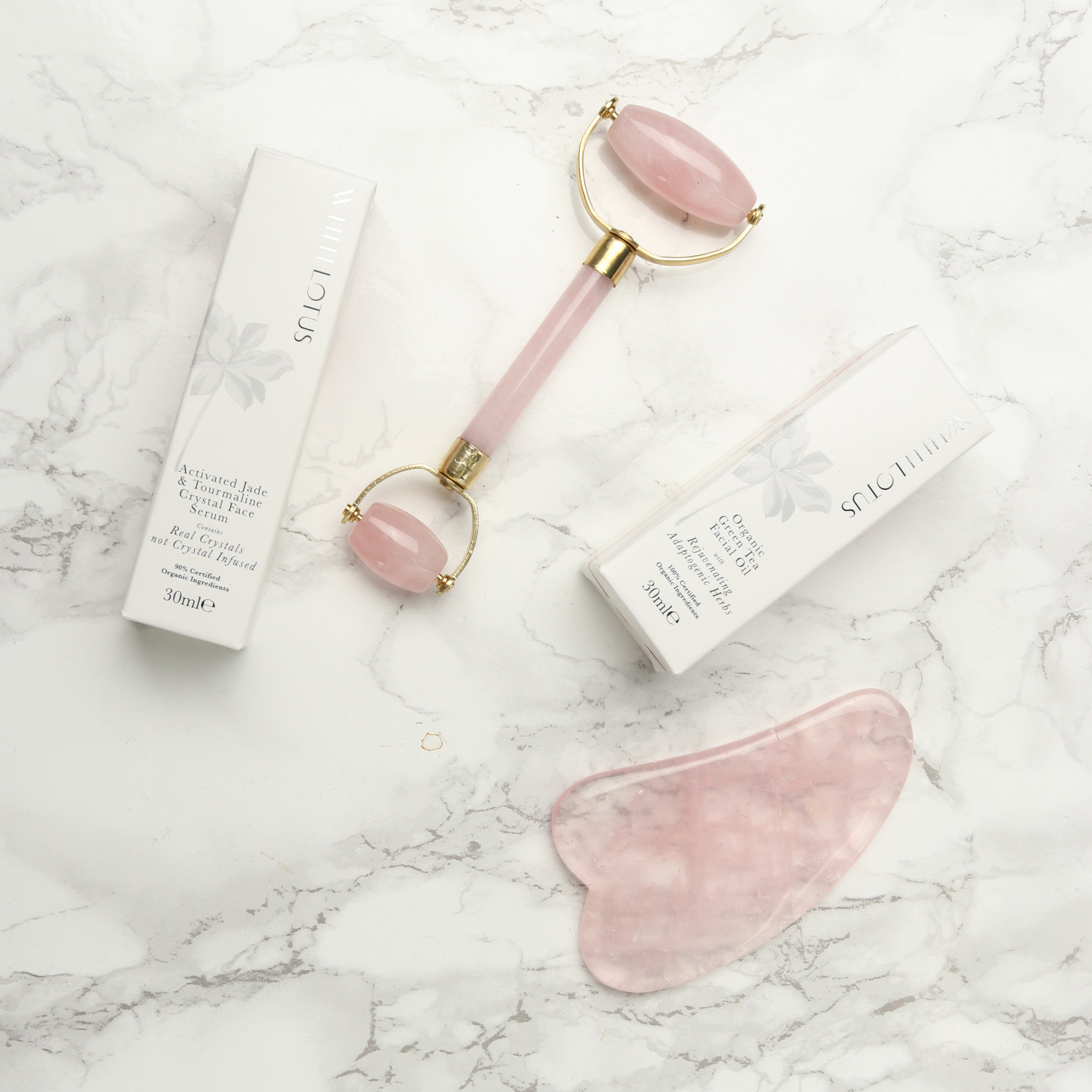 Cristal de Quartz Rose pour le Visage US