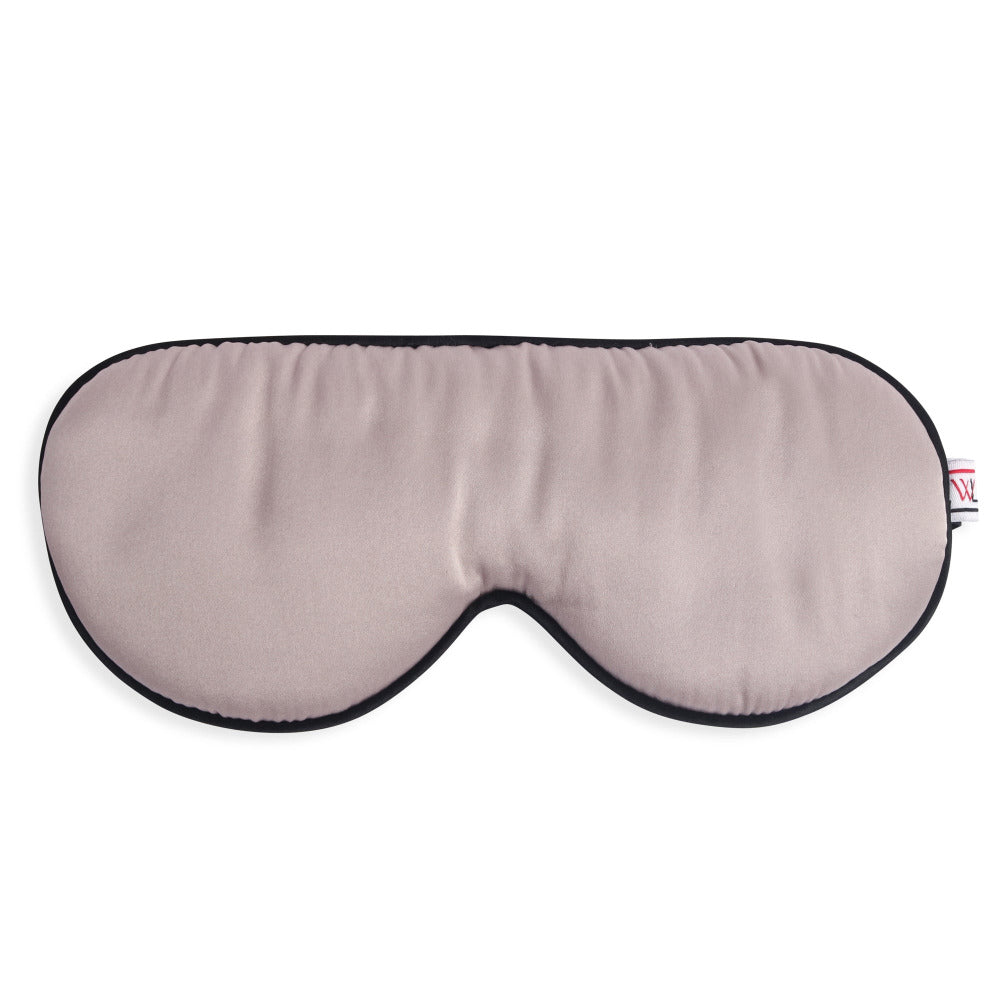 a pearl grey eye mask
