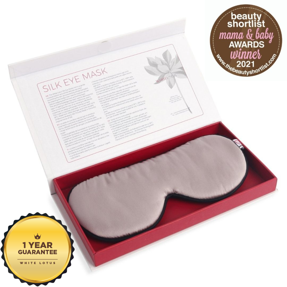 100% Pure Silk Eye Mask - Reduce Wrinkles While you sleep -