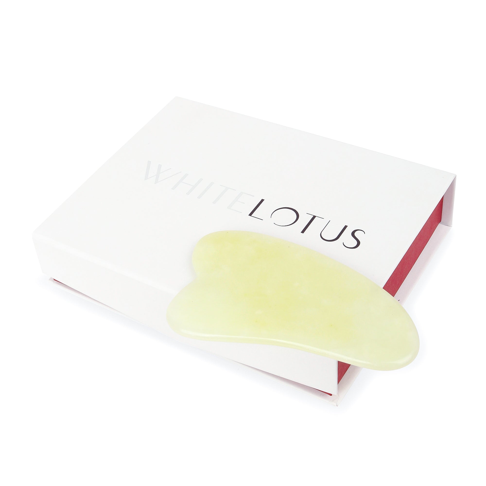 Jade Gua Sha - Natural Chemical Free Crystal in a Signature Silk Lined Box US