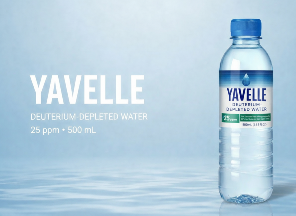 Yavelle Deuterium Depleted Water 25 ppm 16.9 fl oz 24 Pack