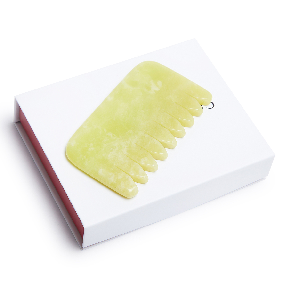 Peine de Cristal de Jade - Cristal Natural Libre de Químicos en una Caja Forrada de Seda de Firma
