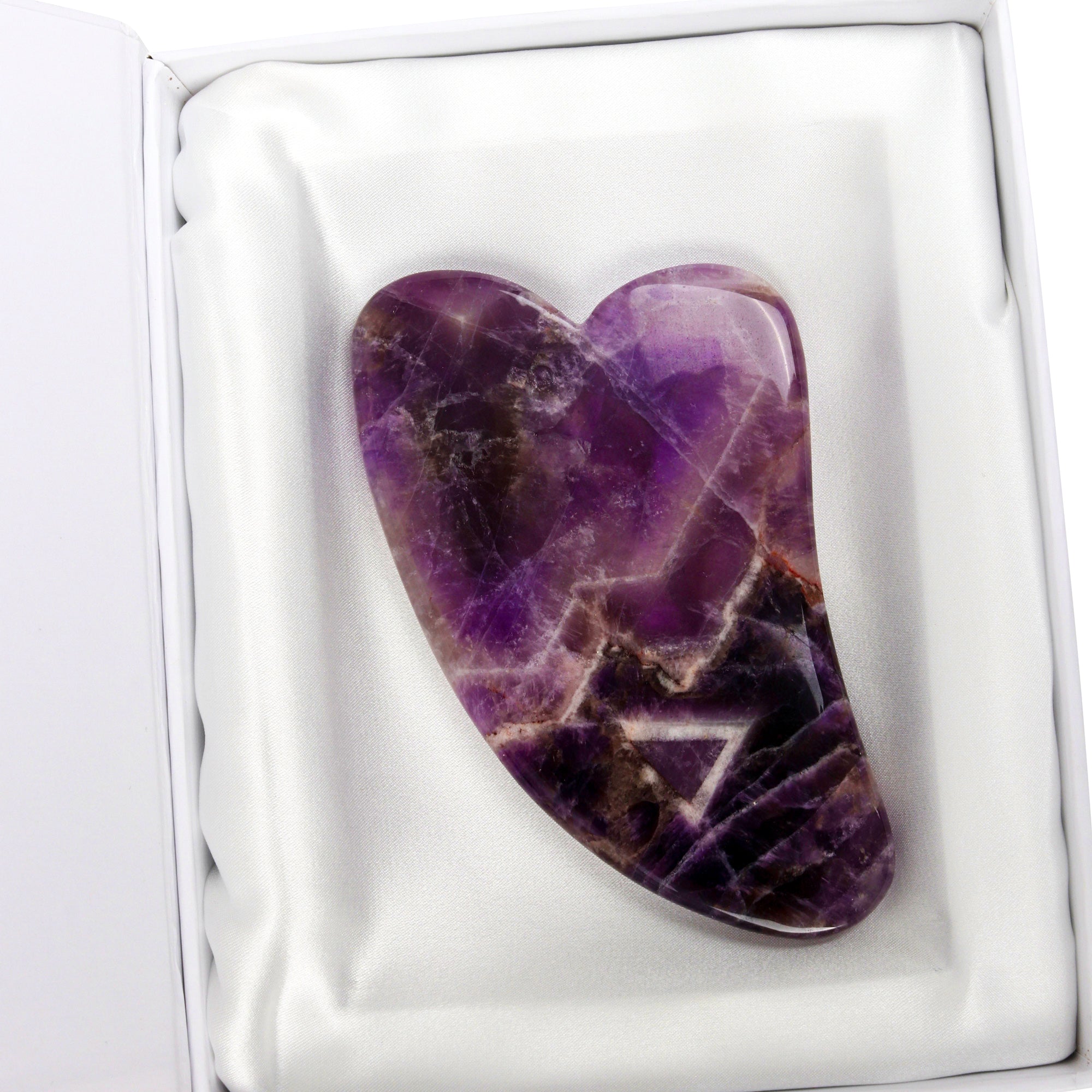 Amethyst Gua Sha - Genuine Crystal by White Lotus