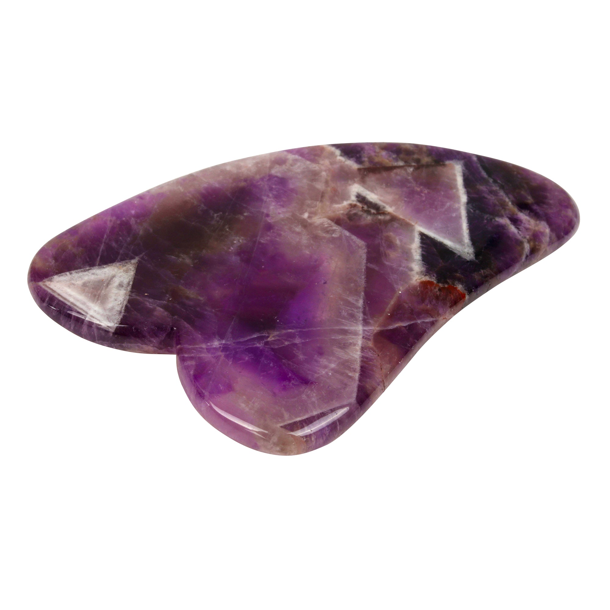 Amethyst Gua Sha - Genuine Crystal by White Lotus US