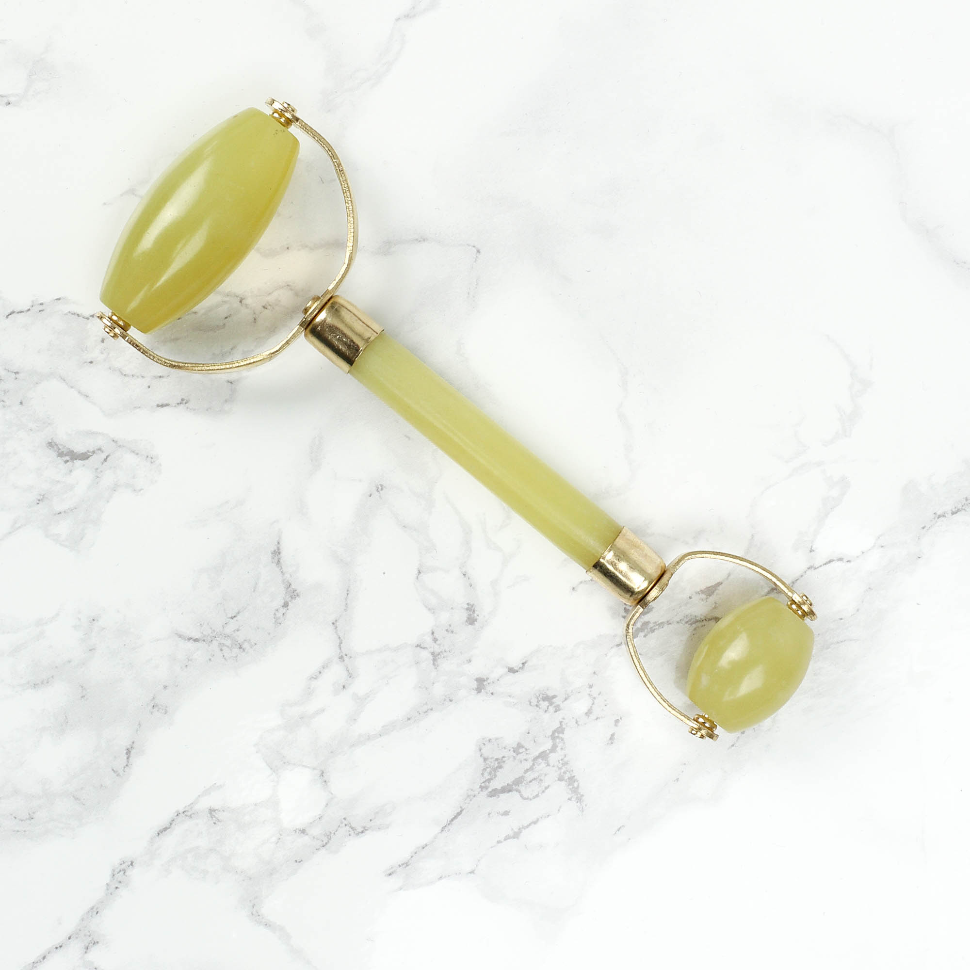 Double Headed Jade Roller - Natural Chemical Free Crystal in a Signature Silk Lined Box