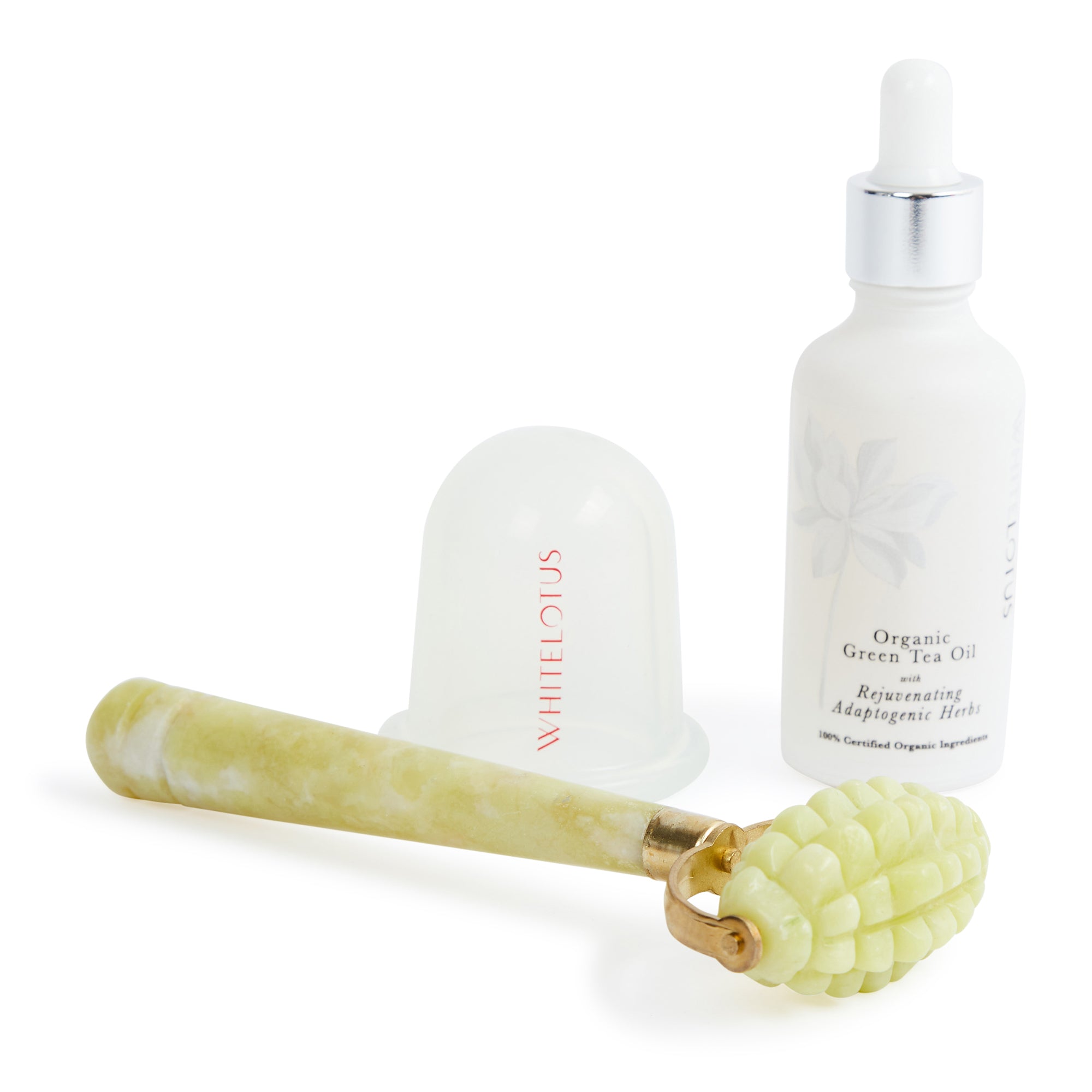 Kit de rouleau en jade pour les vergetures et la cellulite