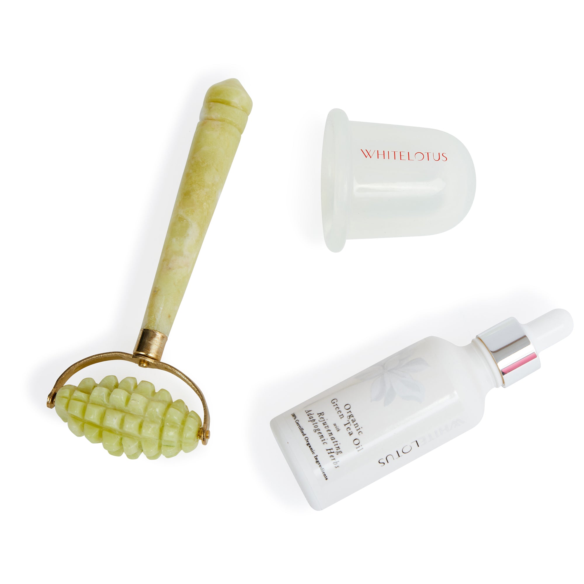 Kit de rouleau en jade pour les vergetures et la cellulite