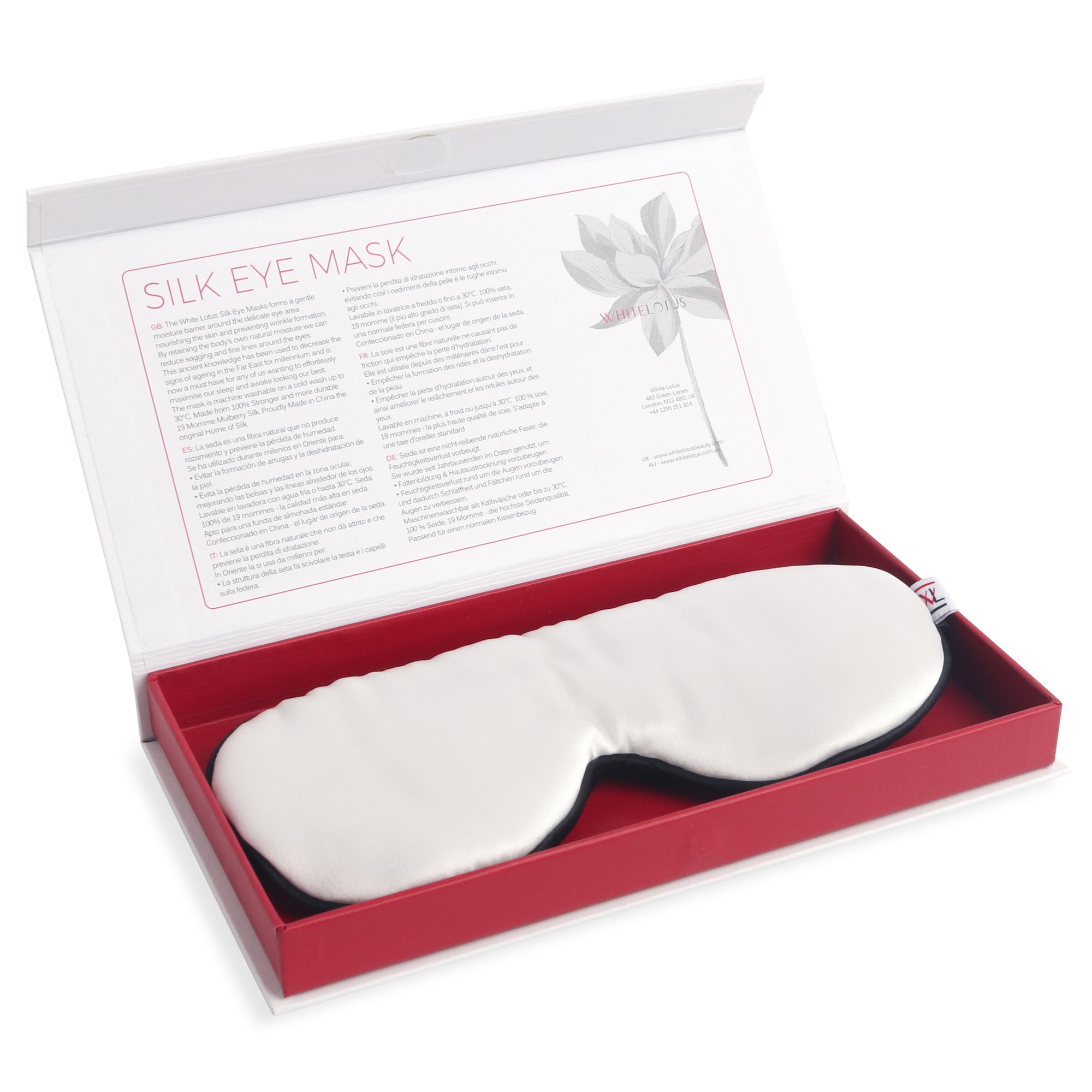 100% Pure Silk Eye Mask - Reduce Wrinkles While you sleep -